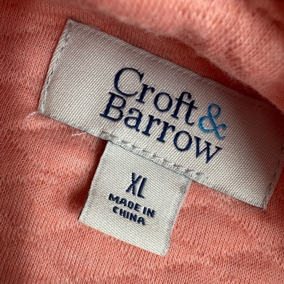 🧿PRICE FIRM🧿 CROFT & BARROW pink quilted sweater - Picture 7 of 10